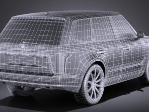 Generic Average Luxury SUV 2018 3D Model