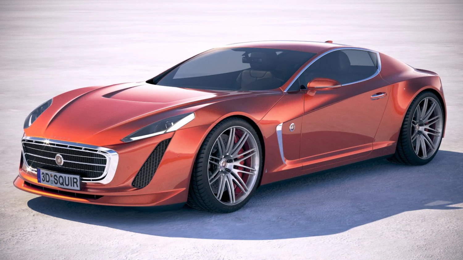 Generic Coupe 2018 3D Model .c4d .max .obj .3ds .fbx .stl .blend 