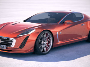 Generic Coupe 2018 3D Model