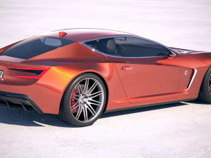 Generic Coupe 2018 3D Model