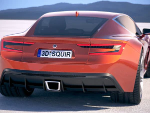 Generic Coupe 2018 3D Model
