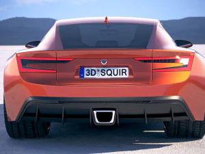 Generic Coupe 2018 3D Model
