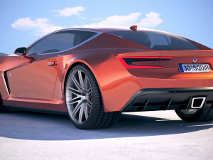 Generic Coupe 2018 3D Model