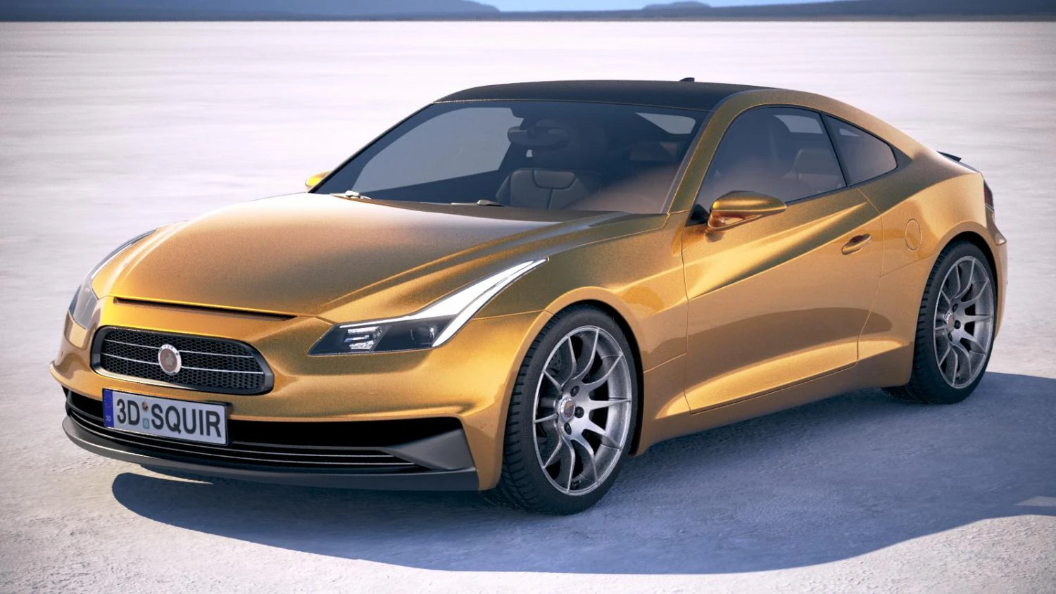 Generic Coupe RS 2017 3D Model .c4d .max .obj .3ds .fbx .stl .blend 