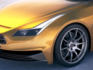 Generic Coupe RS 2017 3D Model