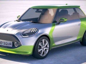 Compacto El&eacute;trico Gen&eacute;rico 2018 Modelo 3D