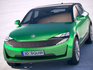 Generic Electric SUV Crossover 2018 Model 3D