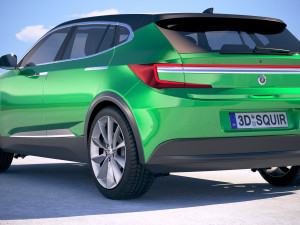 Generic Electric SUV Crossover 2018 Model 3D