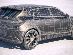 Generic Electric SUV Crossover 2018 Model 3D