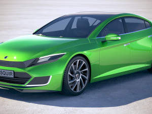 Generic Electric Sedan 2 2017 3D मॉडल