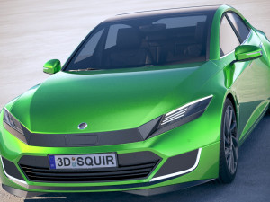 Generic Electric Sedan 2 2017 Modelo 3D