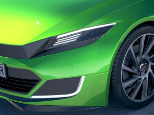 Generic Electric Sedan 2 2017 Modelo 3D