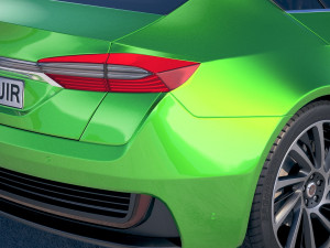 Generic Electric Sedan 2 2017 Modelo 3D