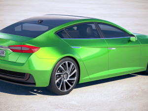 Generic Electric Sedan 2 2017 Modelo 3D