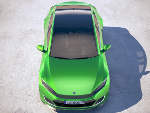 Generic Electric Sedan 2 2017 Modelo 3D