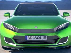 Generic Electric Sedan 2 2017 Modelo 3D