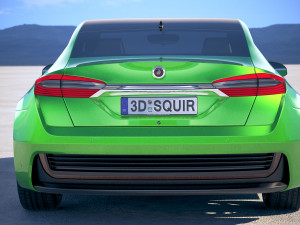 Generic Electric Sedan 2 2017 Modelo 3D