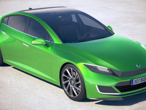 Generic Electric Sedan 2 2017 Modelo 3D