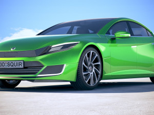 Generic Electric Sedan 2 2017 Modelo 3D