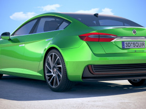 Generic Electric Sedan 2 2017 Modelo 3D
