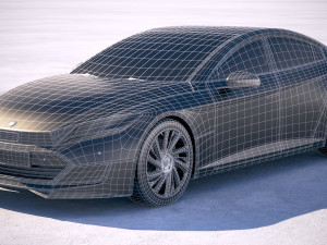Generic Electric Sedan 2 2017 Modelo 3D