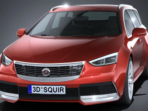 Generic Estate Wagon NN 2017 3D Model