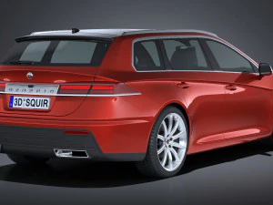 Generic Estate Wagon NN 2017 3D Model