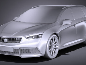 Generic Estate Wagon NN 2017 Modello 3D