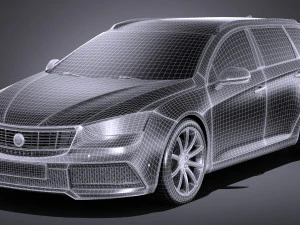 Generic Estate Wagon NN 2017 3D Model