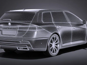 Generic Estate Wagon NN 2017 3D Model