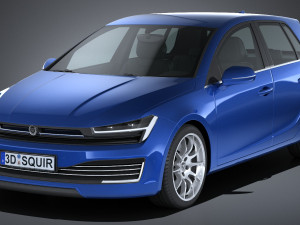 Generic Hatchback 2017 3D Model