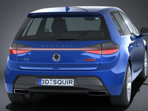 Generic Hatchback 2017 3D Model