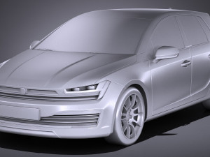 Generic Hatchback 2017 3Dモデル