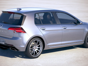Generic Hatchback Golf-Style 2018 Model 3D