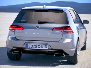 Generic Hatchback Golf-Style 2018 3D Model