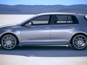 Generic Hatchback Golf-Style 2018 3D Model