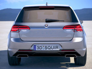 Generic Hatchback Golf-Style 2018 3D Model