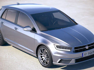 Generic Hatchback Golf-Style 2018 3D Model