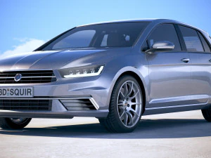 Generic Hatchback Golf-Style 2018 3D Model