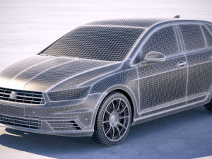 Generic Hatchback Golf-Style 2018 Model 3D