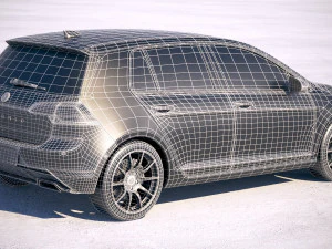 Generic Hatchback Golf-Style 2018 3D Model