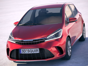 Generic Hatchback Yaris-Style 2018 3D 模型