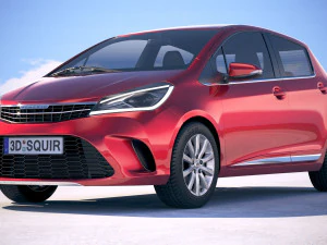 Gen&eacute;rico Hatchback Yaris estilo 2018 Modelo 3D
