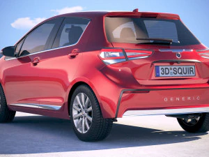 Gen&eacute;rico Hatchback Yaris estilo 2018 Modelo 3D