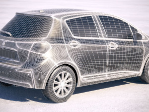 Generic Hatchback Yaris-Style 2018 3D 模型