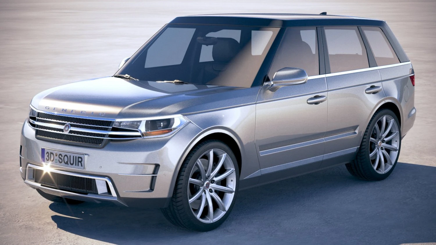 Generic Luxury SUV 2018 3D Model .c4d .max .obj .3ds .fbx .stl .blend 