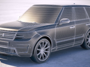 Generic Luxury SUV 2018 3D Model