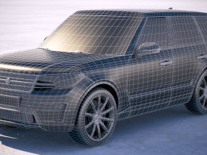 Generic Luxury SUV 2018 3D Model
