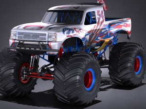 Generic Monster Truck 3Dモデル