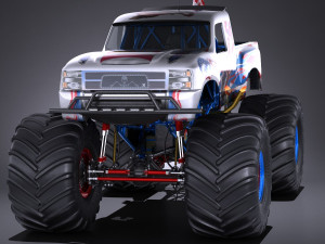 Generic Monster Truck 3D 模型